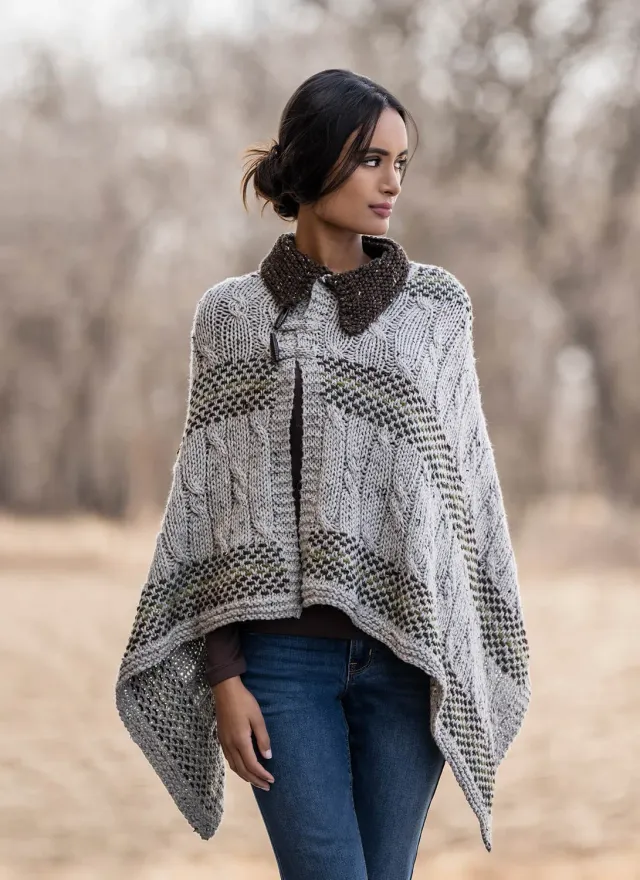 Blue Sky Fibers Stillwater Cape 202326 Strickanleitung Cape