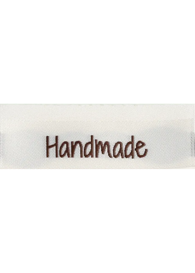 Go Handmade Woven Labels Webetiketten Handmade 10 Stk