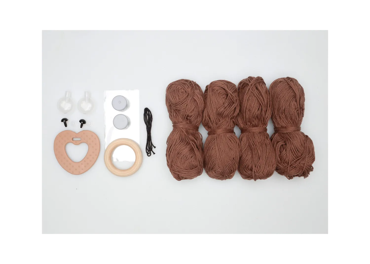 Go Handmade Teddy Sensorik Teddy Häkelkit 25 cm