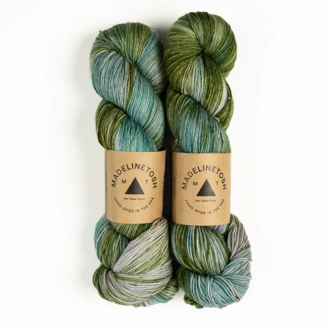 Madelinetosh Woolcycle Sport Wolle Leaf Me Be Upcycled
