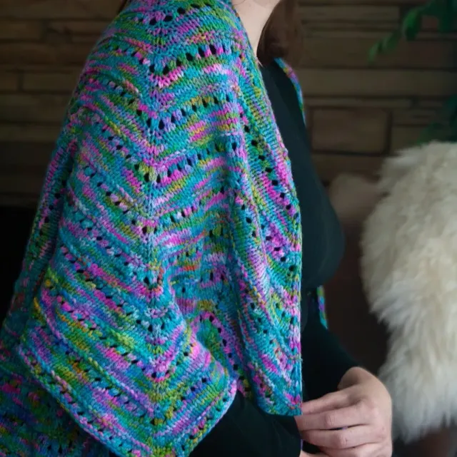 Madelinetosh Lady Bird Shawl Strickanleitung PDF Worsted