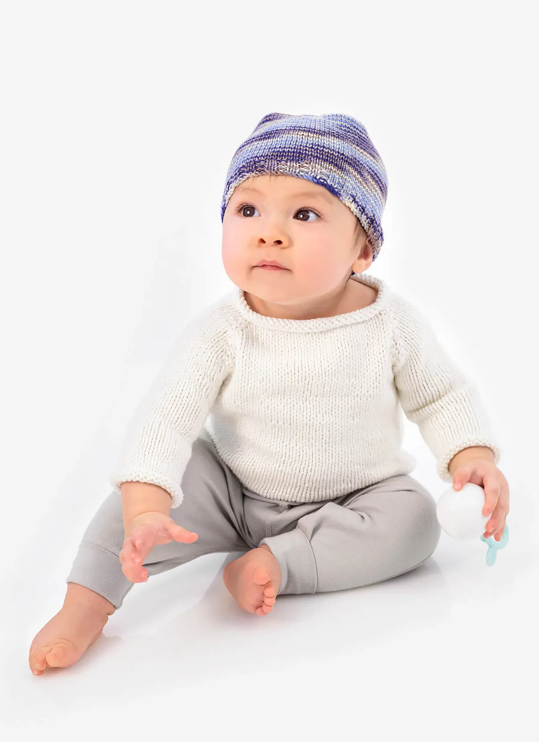 Blue Sky Fibers Classic Series Pint Size Pullover & Happy Hat Strickanleitung Baby