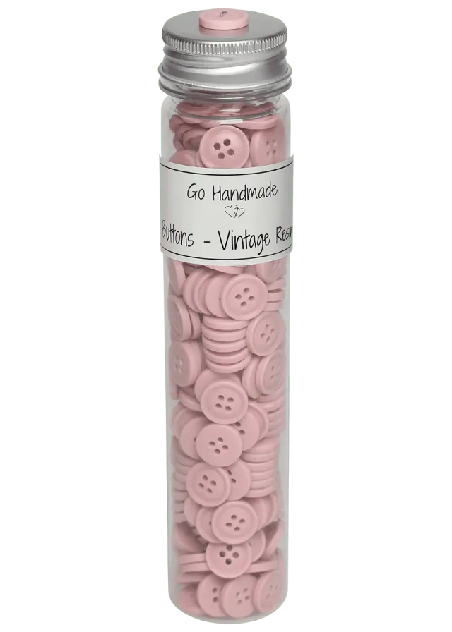 Go Handmade Vintage Knöpfe Resin 15 mm 245 Stück