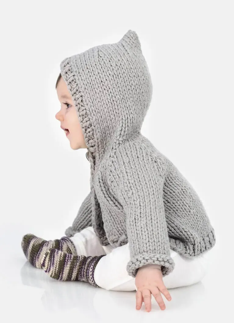 Blue Sky Fibers Classic Honeybear Hoodie Sweetie Socks Strickanleitung Kinder