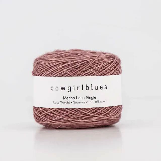 Cowgirlblues Merino Lace Faded Rose Garn handgefärbt
