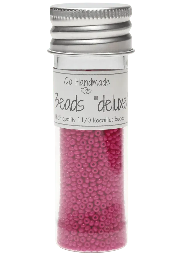 Go Handmade Glass Beads Glasperlen pink 30g 2mm