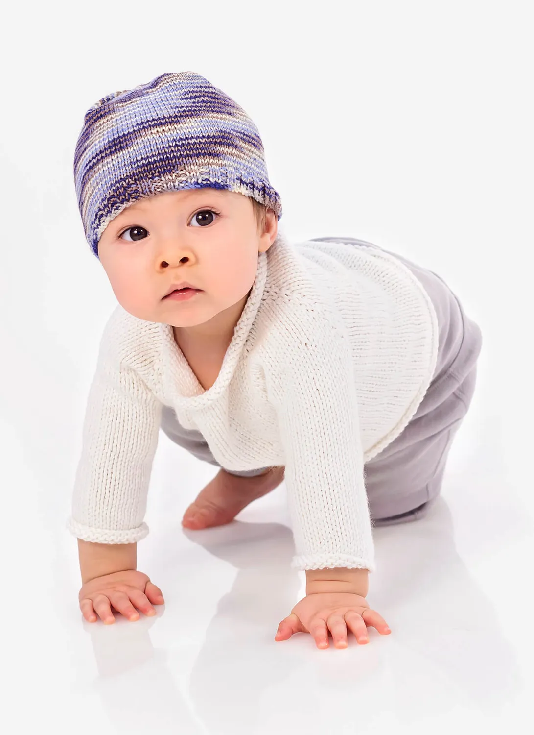 Blue Sky Fibers Classic Series Pint Size Pullover & Happy Hat Strickanleitung Baby
