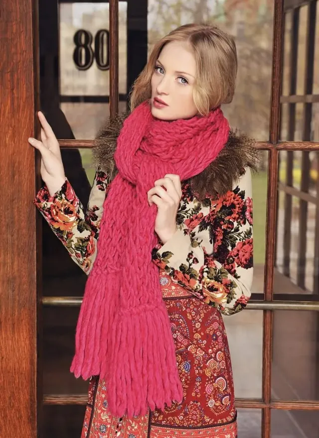 Blue Sky Fibers Trellis Schal Strickanleitung Spitze