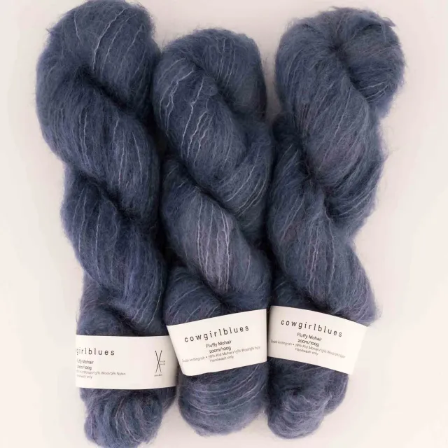 Cowgirlblues Fluffy Airforce Mohairwolle handgefärbt