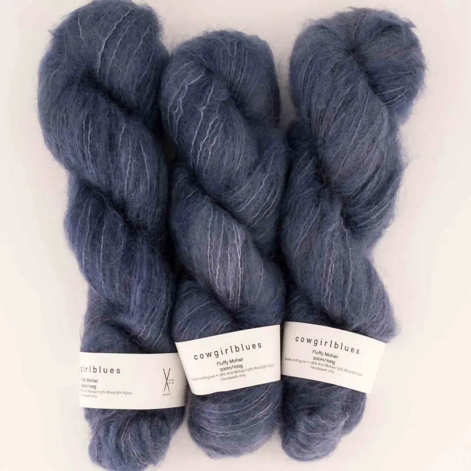 Cowgirlblues Fluffy Airforce Mohairwolle handgefärbt