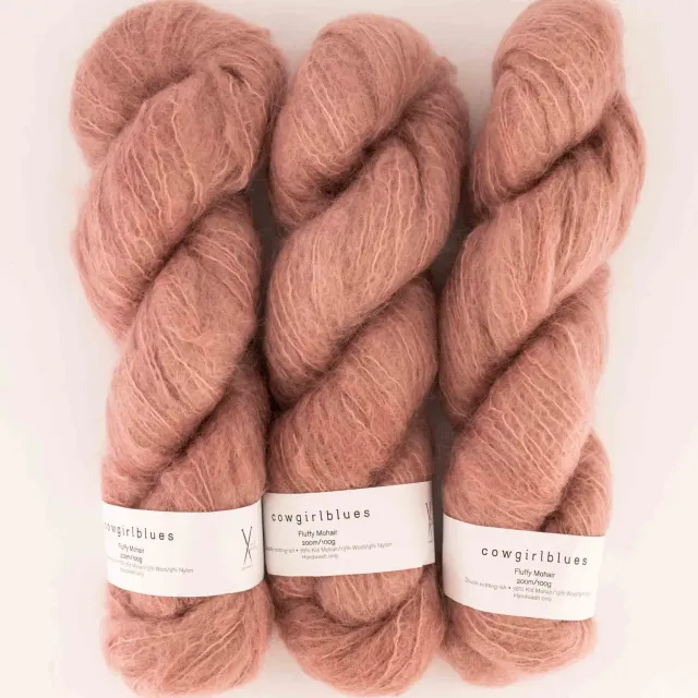 Cowgirlblues Fluffy Faded Rose Mohairwolle zartrosa