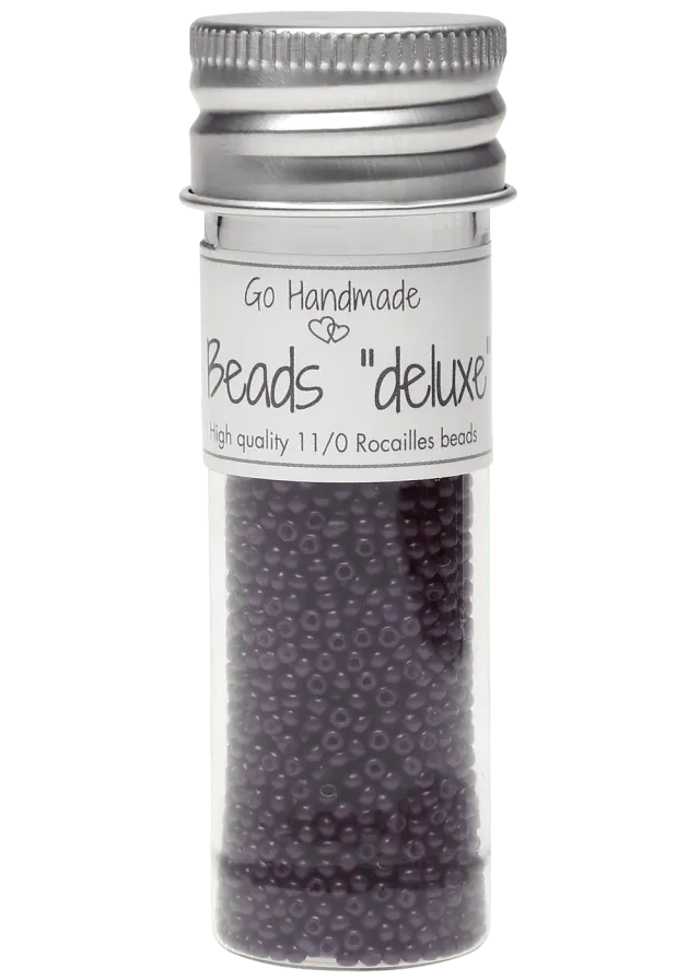 Go Handmade Glass Beads Perlen Dunkellila 30g
