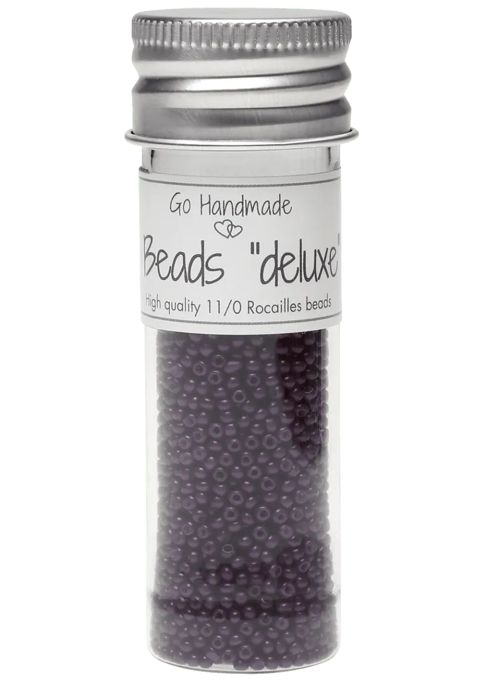 Go Handmade Glass Beads Glasperlen dunkellila 30g 2mm