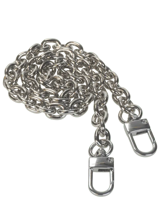 Go Handmade Handtaschenkette 57cm silber mit Karabiner