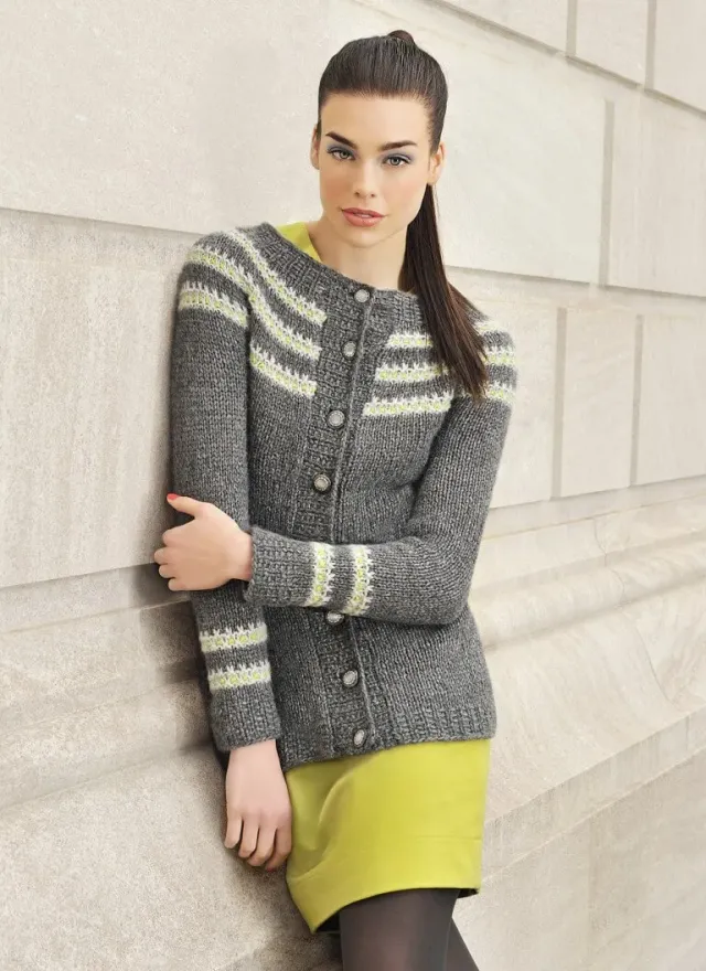 Blue Sky Fibers Metro Jacket Strickanleitung Cardigan