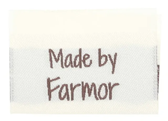 Go Handmade Weblabel Made by Farmor 35x19 mm 10 Stück