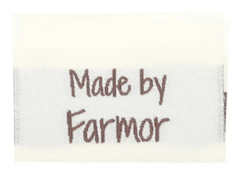 Go Handmade Webetikett made by farmor doppelseitig 10 Stück