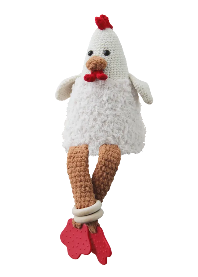 Go Handmade Sansehuhn Häkelanleitung 40 cm Rassel