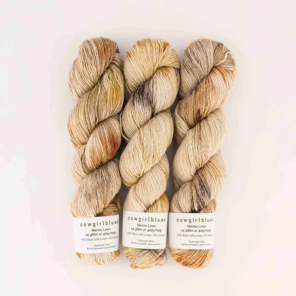 Cowgirlblues Merino Linen Miriam Makeba Wolle gesprenkelt