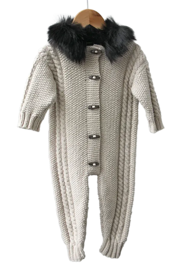 Go Handmade Cosy Pram Suit Strickanleitung 3-6 Monate
