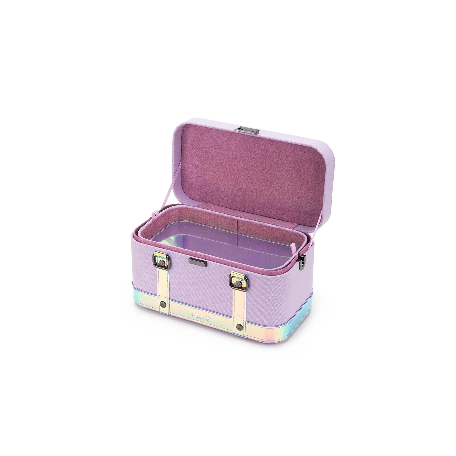 della Q Maker's Train Case Twilight Stricktasche Canvas