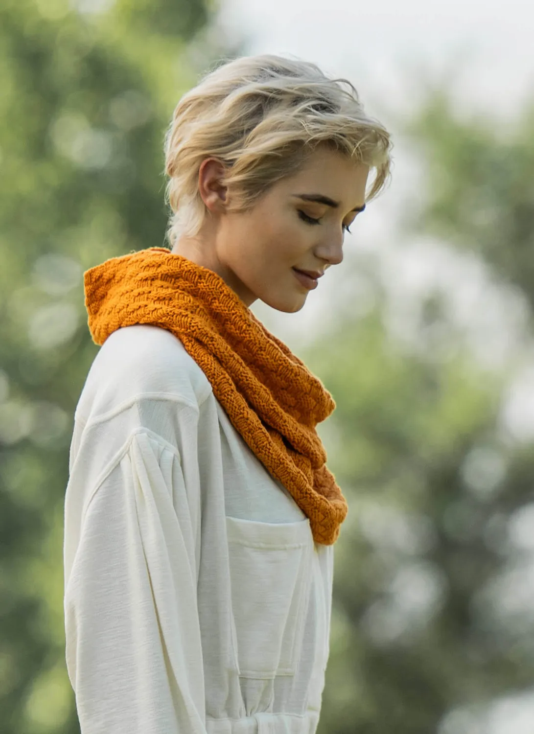 Blue Sky Fibers Temecula Cowl Strickanleitung Baumwolle