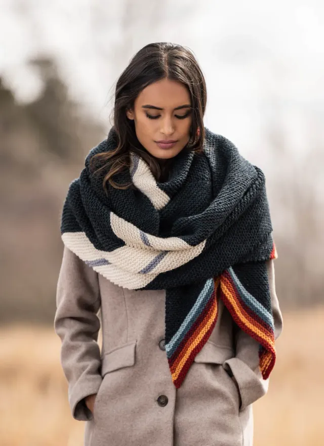 Blue Sky Fibers Classic Marion Wrap Strickanleitung Tuch 202240