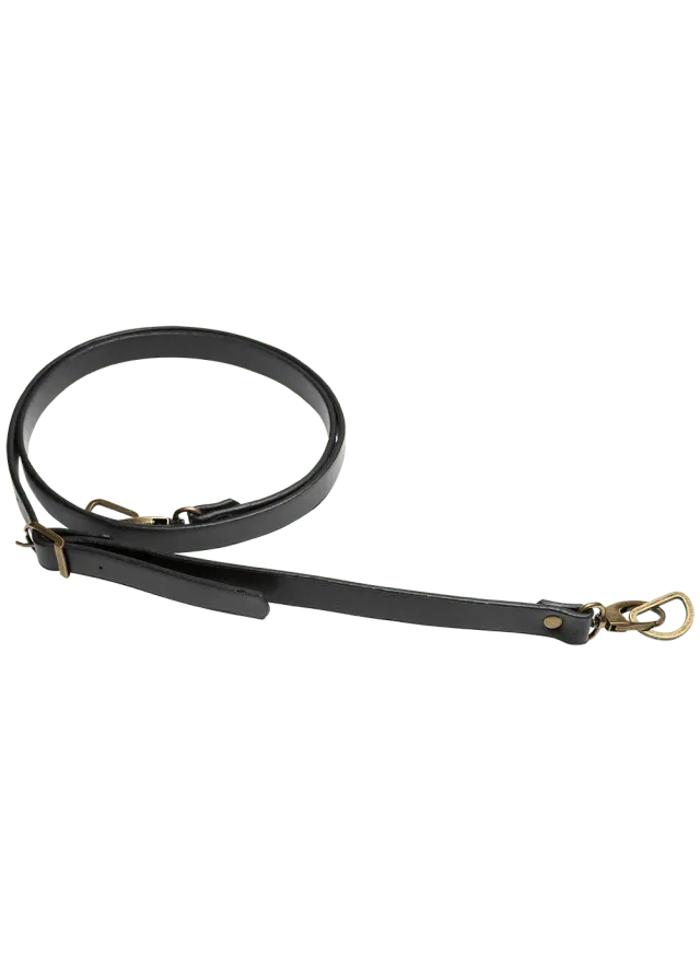Go Handmade Taschenriemen 138cm 18mm Schwarz Bronze PU-Leder