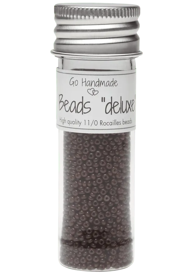 Go Handmade Glass Beads Espresso 30g Glasperlen