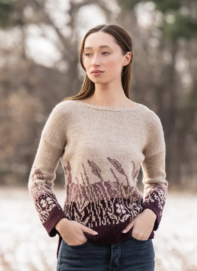Blue Sky Fibers Meadowscape Strickanleitung Pullover