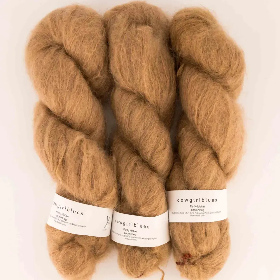 Cowgirlblues Fluffy Camel Mohairgarn handgefärbt