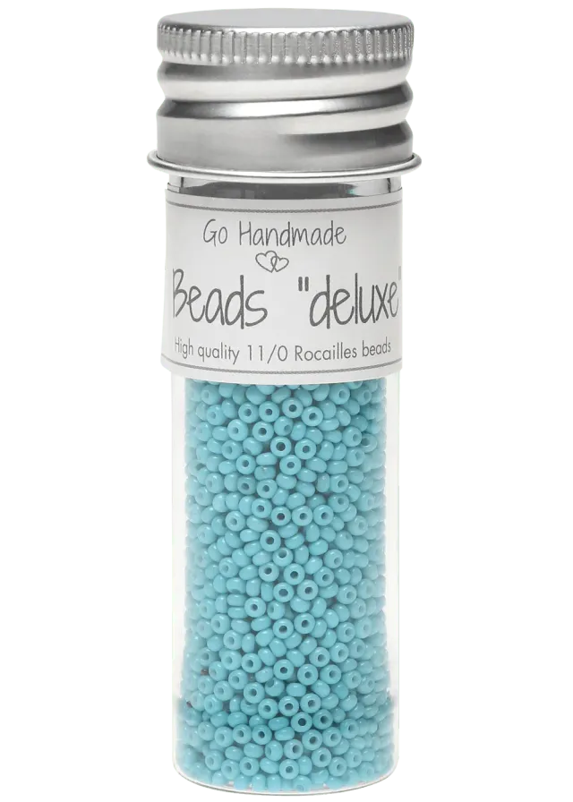 Go Handmade Glass Beads Glasperlen Türkis 30g