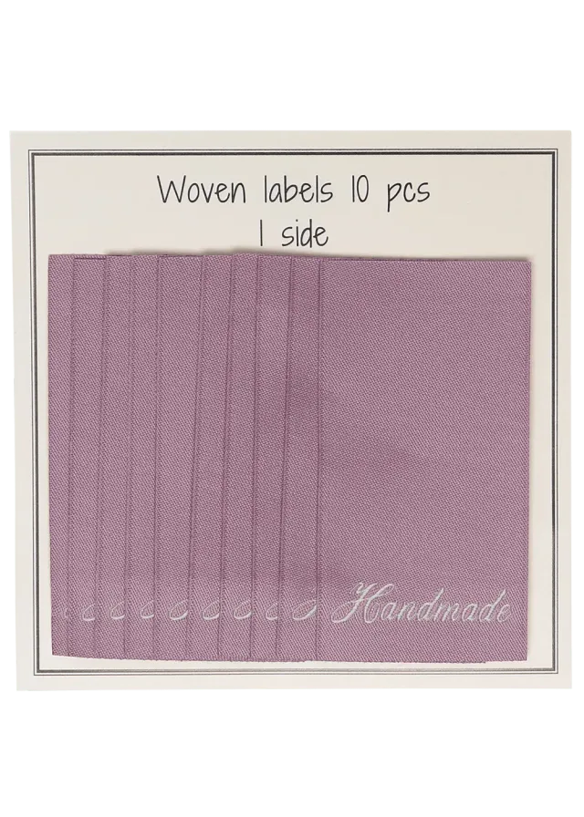 Go Handmade Handmade Weblabel rose 60x32 mm 10 Stück