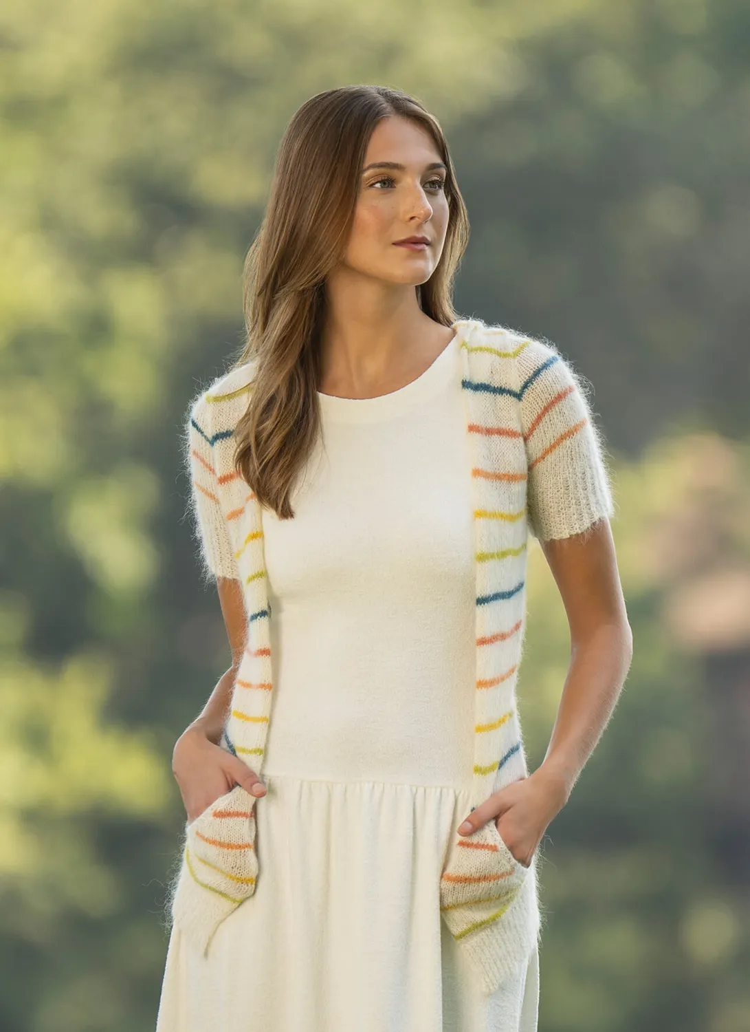 Blue Sky Fibers Brightwood Hoodie Strickanleitung PDF
