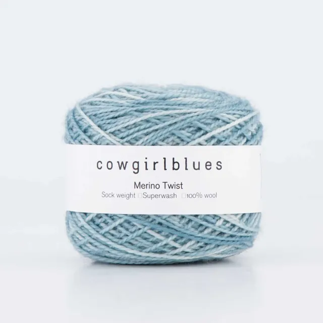 Cowgirlblues Merino Twist Celadon Wolle 50g handgefärbt