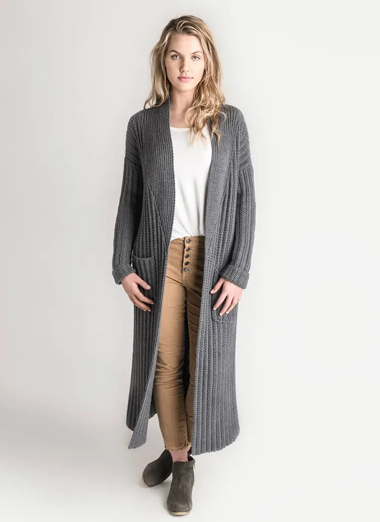 Blue Sky Fibers Classic Series Dover Duster Strickanleitung XS-XXL