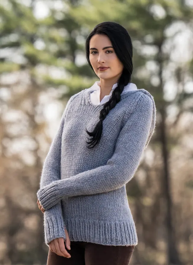 Blue Sky Fibers Classic Series Fleming Hoodie 202339 Strickanleitung Hoodie