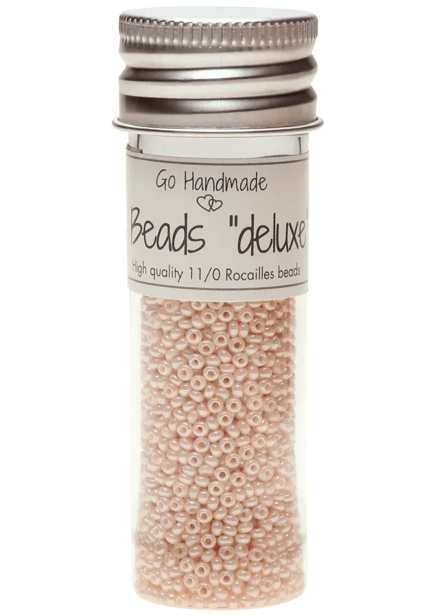 Go Handmade Glass Beads Vanilla Glasperlen 30g 2mm