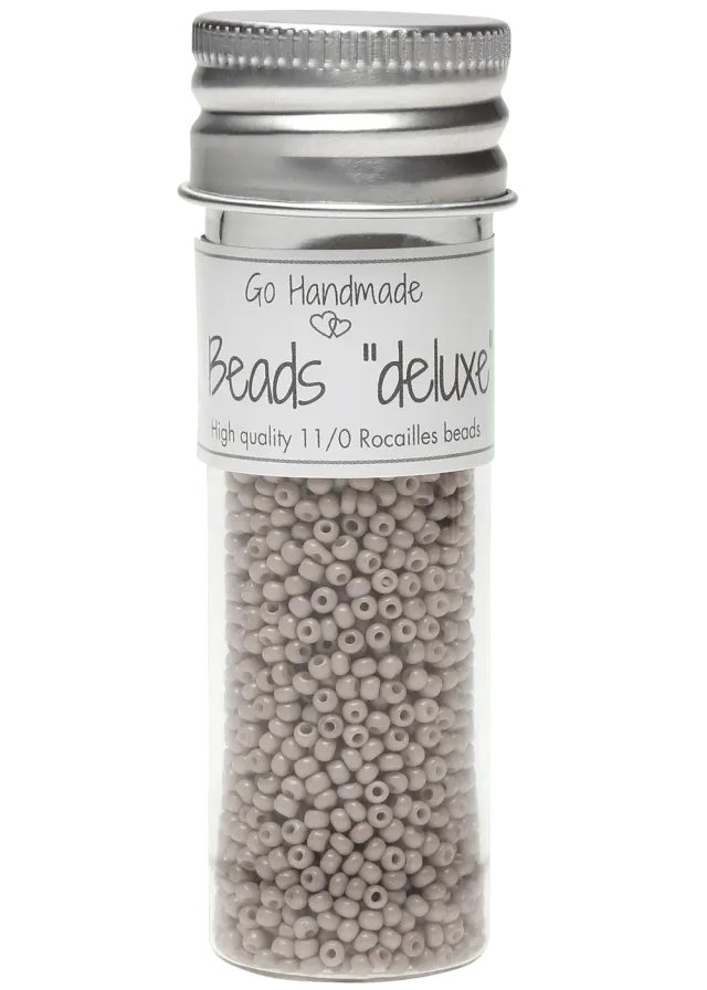 Go Handmade Glasperlen Rocailles beige 30 g 2,2 mm