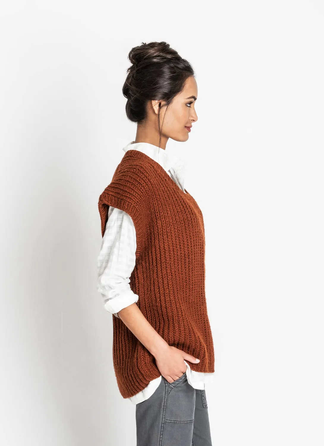 Blue Sky Fibers Classic Owasso Tee Strickanleitung Oversize