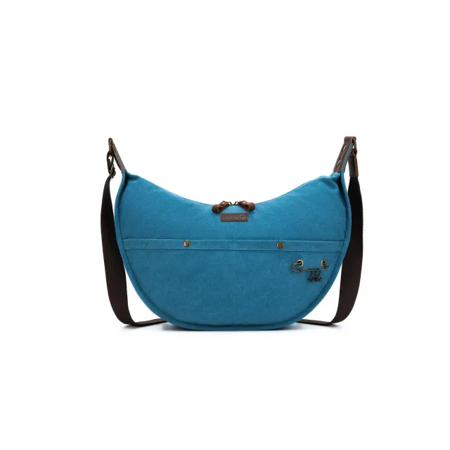 della Q Everyday Maker's Sling Stricktasche Teal Canvas