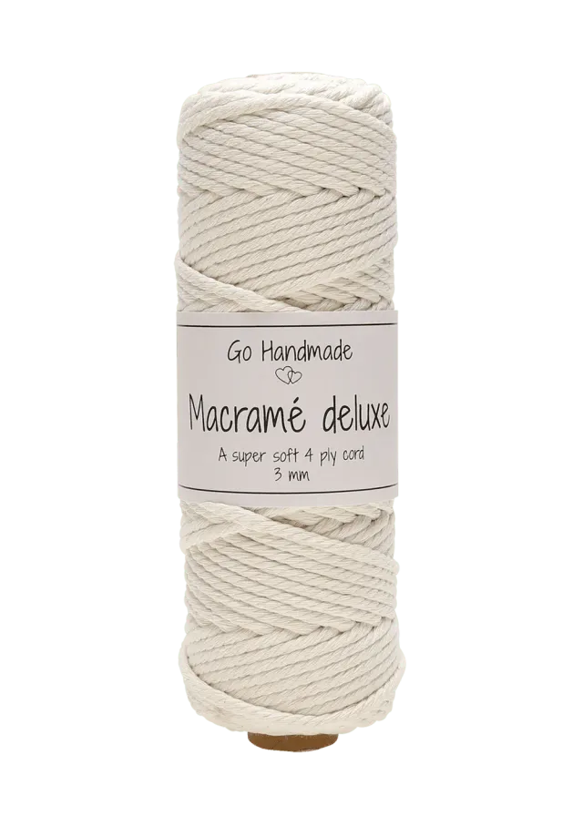 Go Handmade Macramé Deluxe Garn Baumwolle 150g 50m