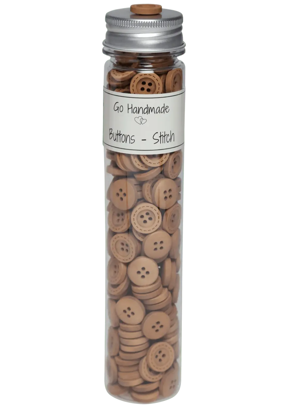 Go Handmade Stitch Knopf 15 mm uni für Strick