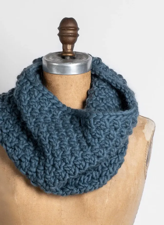 Blue Sky Fibers Lutsen Cowl 202101 Strickanleitung Loop Bulky