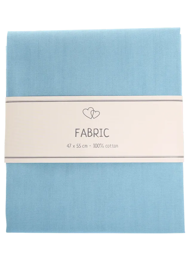 Go Handmade Cotton Baumwollstoff 47x55cm Mittelblau
