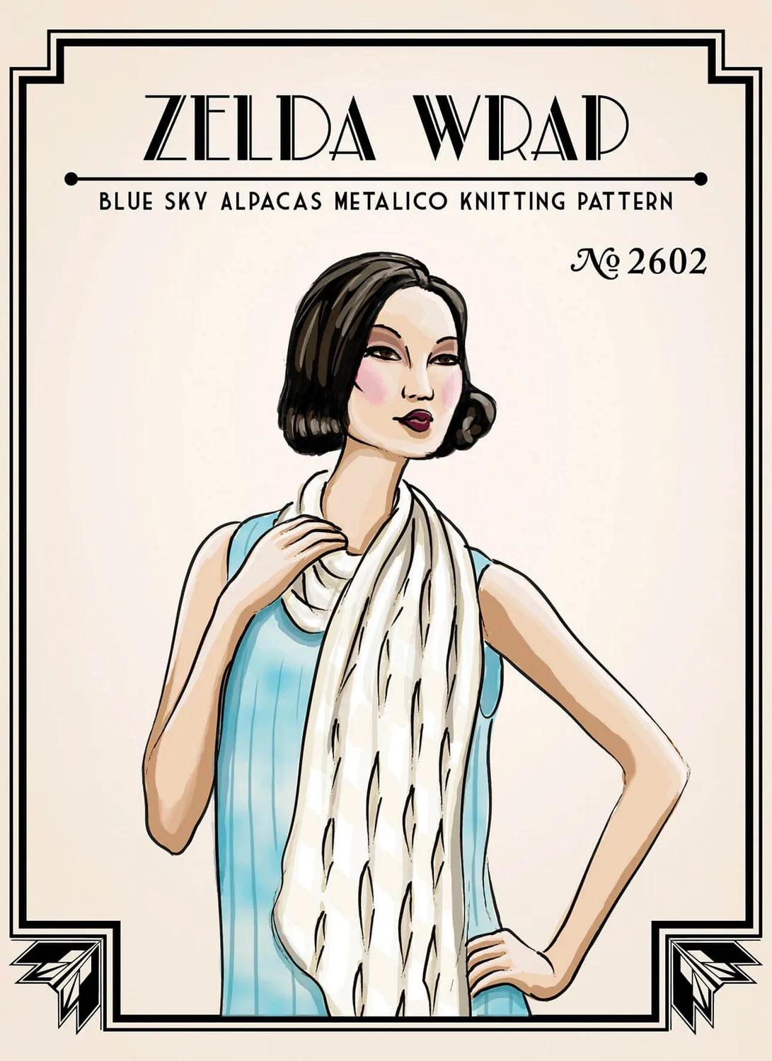 Blue Sky Fibers Classic Zelda Wrap 2602 Strickanleitung Tuch