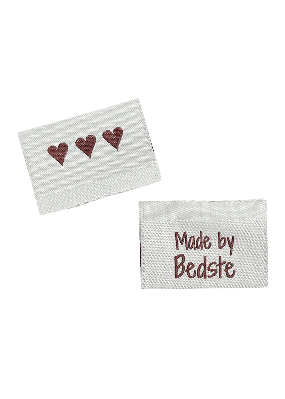 Go Handmade Weblabels Made by Bedste Hellblau 10 Stk.