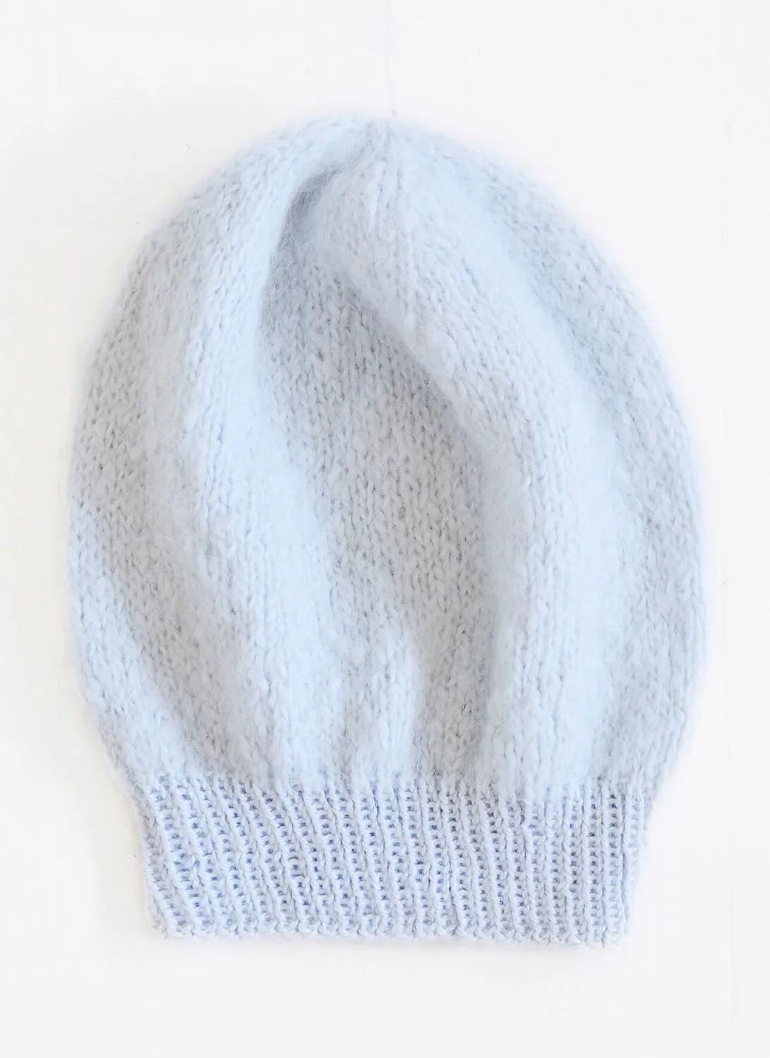 Blue Sky Fibers Silk & Suri Hat Strickanleitung Mütze Flausch