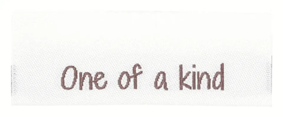 Go Handmade Woven Labels One of a kind 10 Stk.
