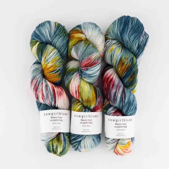 Cowgirlblues Merino Twist Cher Garn 100g handgefärbt